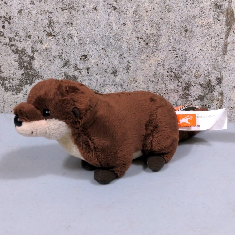 Wild Republic PocketKins River Otter 2022 Brown Plush Stuffed Animal Toy NWT